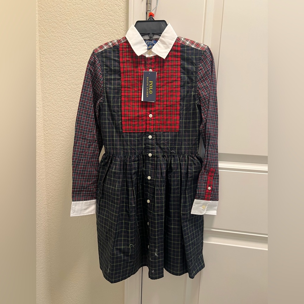 Girls Polo Ralph Lauren Plaid Dress